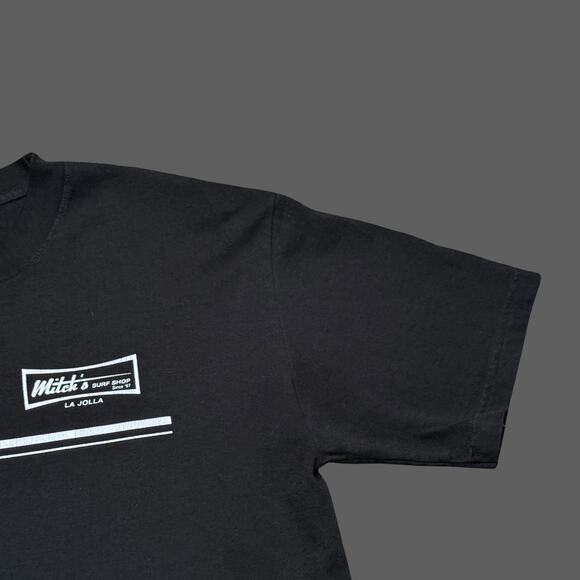 Mitch's Surf Shop La Jolla Black Graphic Tee Size L GUC - Picture 3 of 7